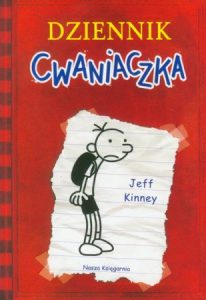 Dziennik cwaniaczka Jeff Kinney, okładka książki