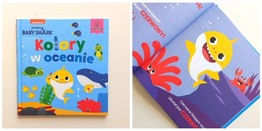 Książeczki dla dzieci Baby Shark - Kolory w oceanie - okładka