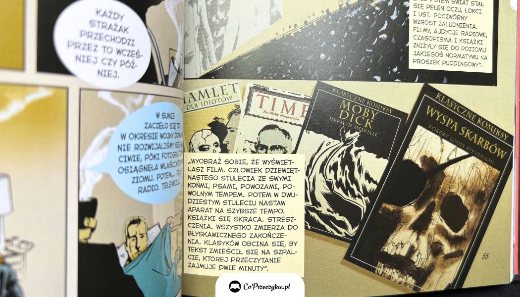 Recenzja komiksu 451 stopni Fahrenheita, do kupienia na TaniaKsiazka.pl